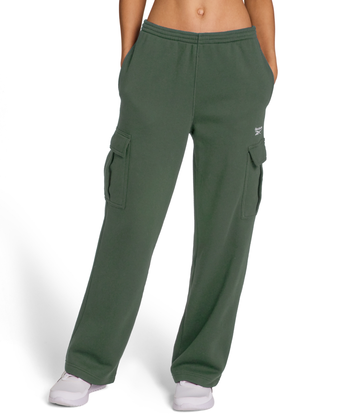 Reebok Women's Small Logo Cargo Pants In Green
