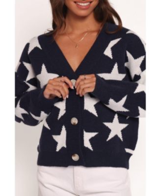 Sailor Star Knit Cardigan - Navy