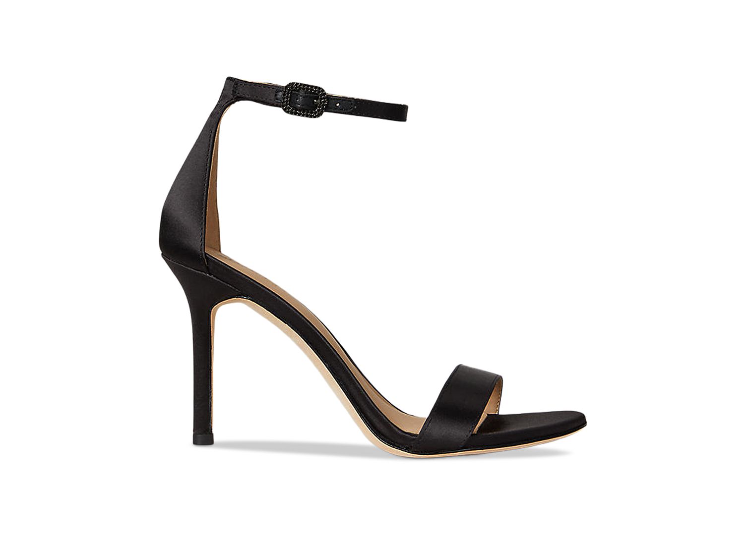 Women's Allie Pav&eacute;-Buckle Satin Sandals