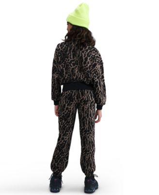 Girls' 7-16 Printed Loose Fleece Pants