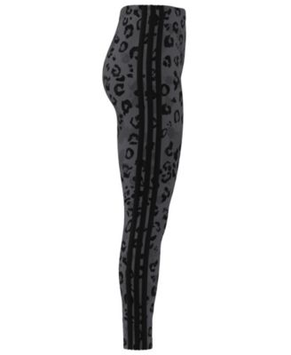 Women's Leopard-Print Cotton-Blend High-Rise Leggings