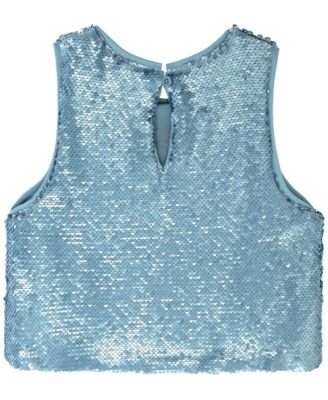 7-16 Sequin Pailette Sleeveless Tank Top