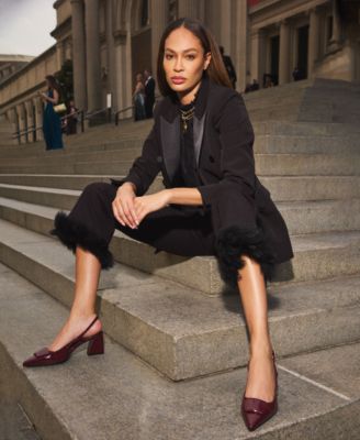 Women's Pull-On Hollywood Feather-Trim-Cuff Pants