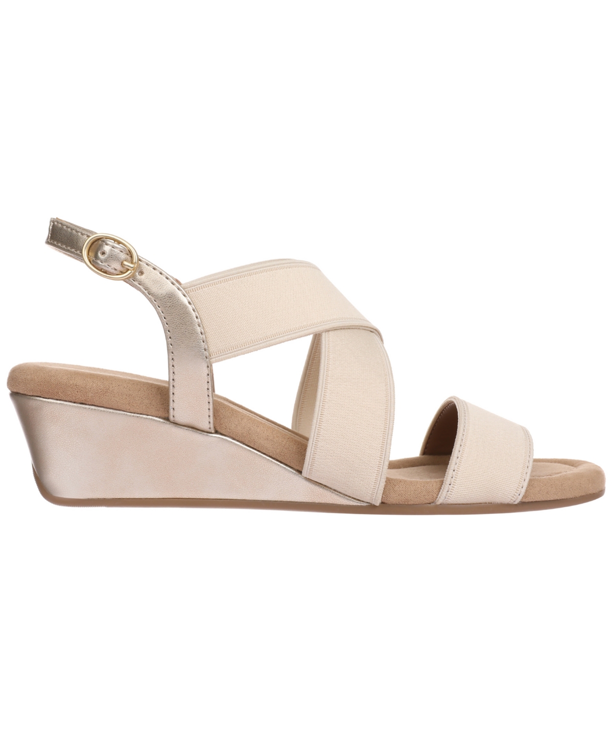 Style & Co Women's Vonniie Wedge Sandals, Macy's Exclusive In Silver