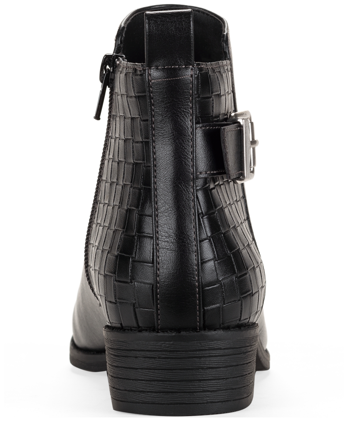 Style & Co Women's Claraa Buckle Detail Block Heel Booties, Macy's Exclusive In Multi