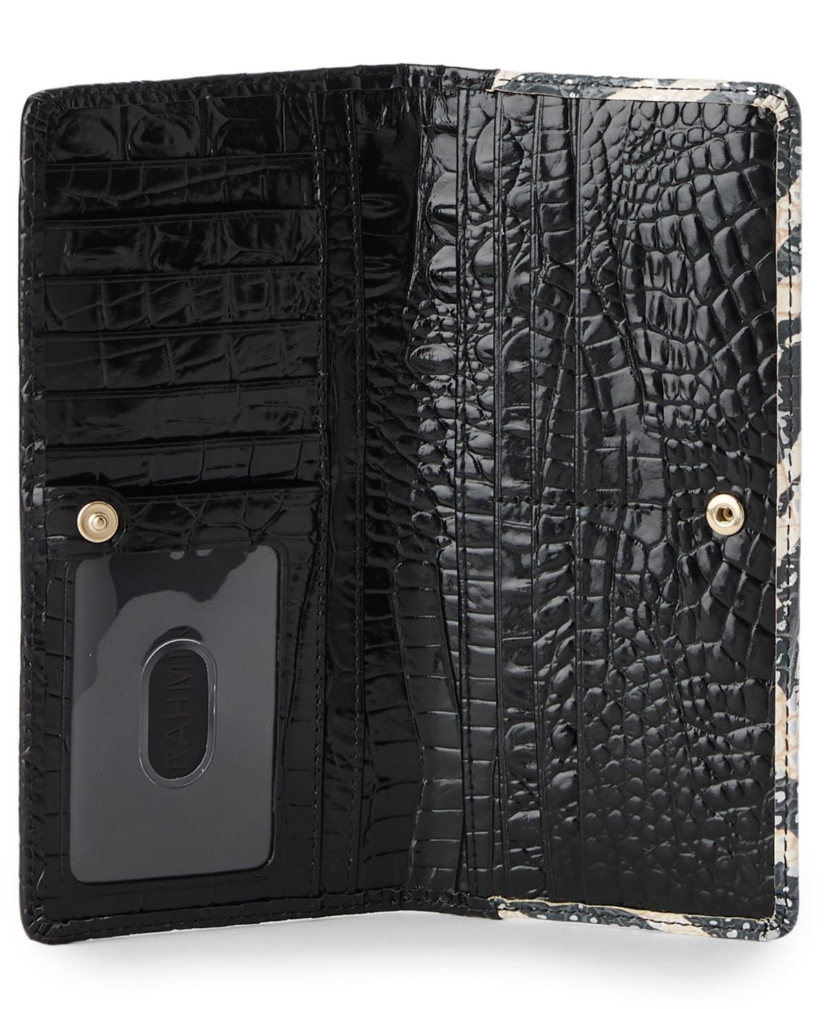 Brahmin Ady Encore Super Sleek Magnetic Snap Wallet In Brown