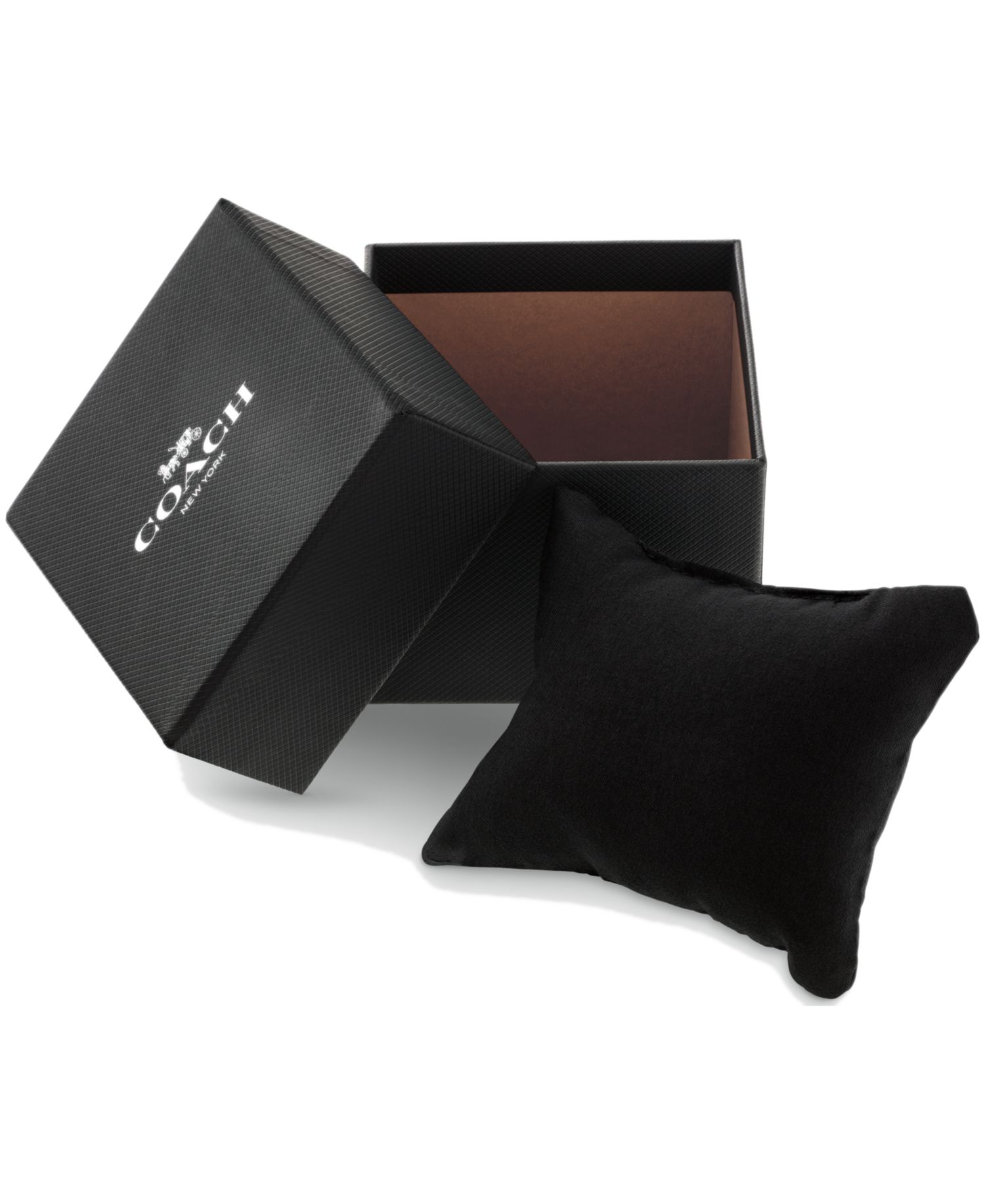 Men's Elliot Black Leather Strap Watch, 32 x 36mm