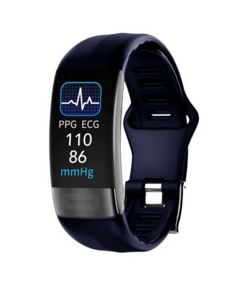 Advanced Health Monitoring Smart Bracelet with ECG and Temperature Tracking -Blue
