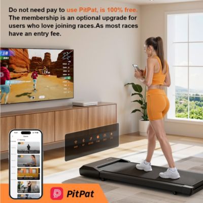 Superun Black  Urban Mini Under-Desk Treadmill with Remote Control