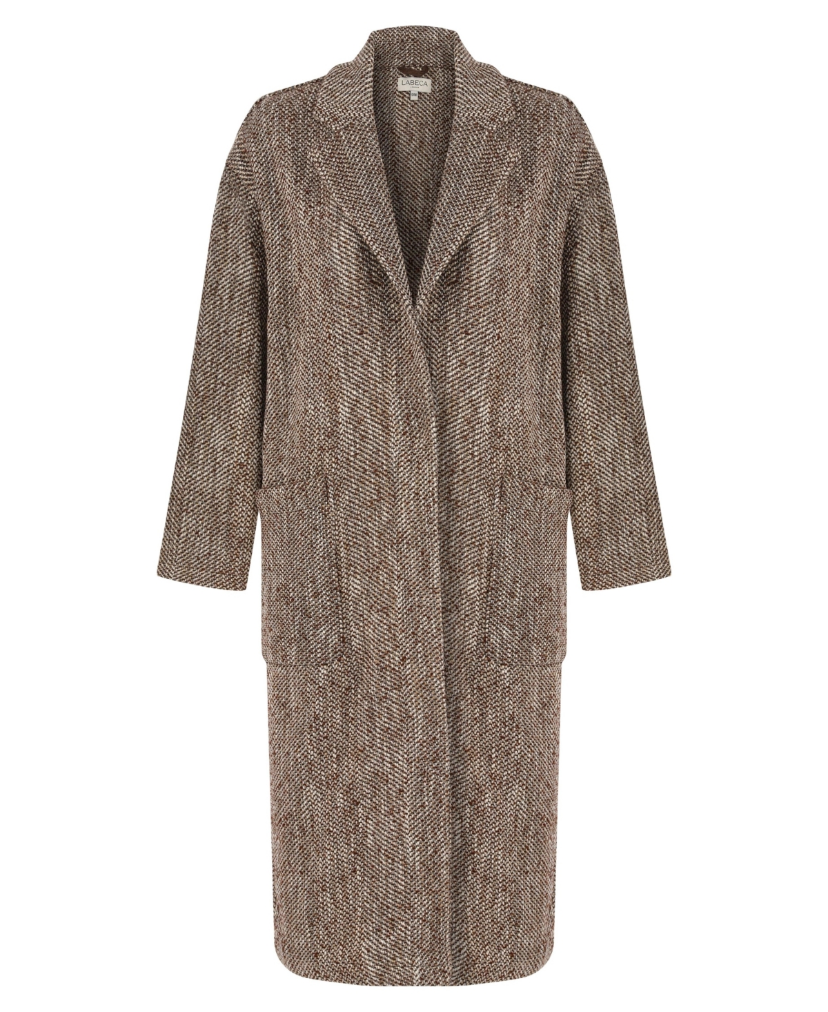 Labeca London Us Women's Oversized Herringbone Coat - m-l / Gray