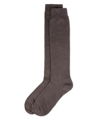 Women's Cotton Blend Solid Knit Knee High Socks