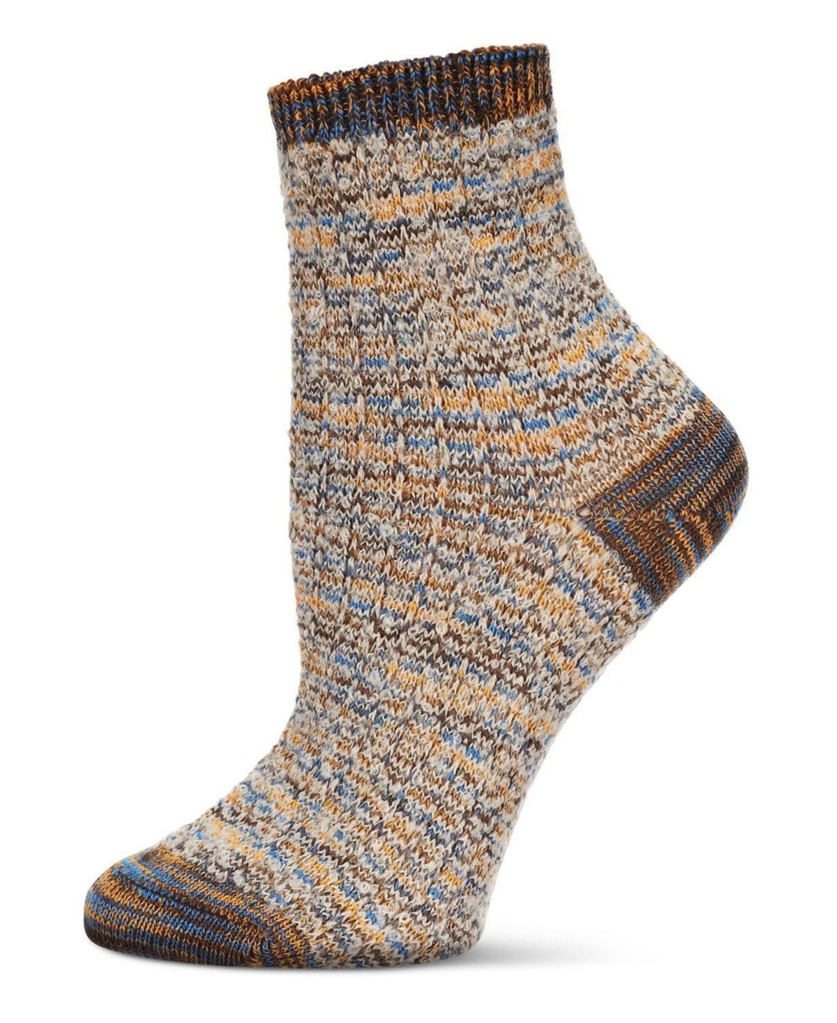 MeMoi Women's Colorswash Soft-Fit Cotton-Rich Crew Sock