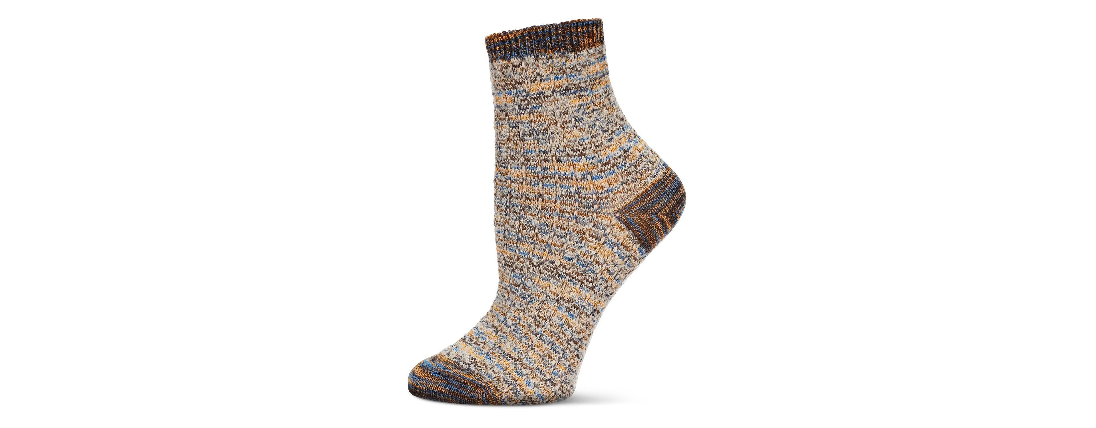 MeMoi Women's Colorswash Soft-Fit Cotton-Rich Crew Sock
