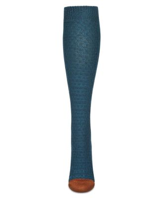 Women's Brick Twist Crosshatch Knit Knee High Sock