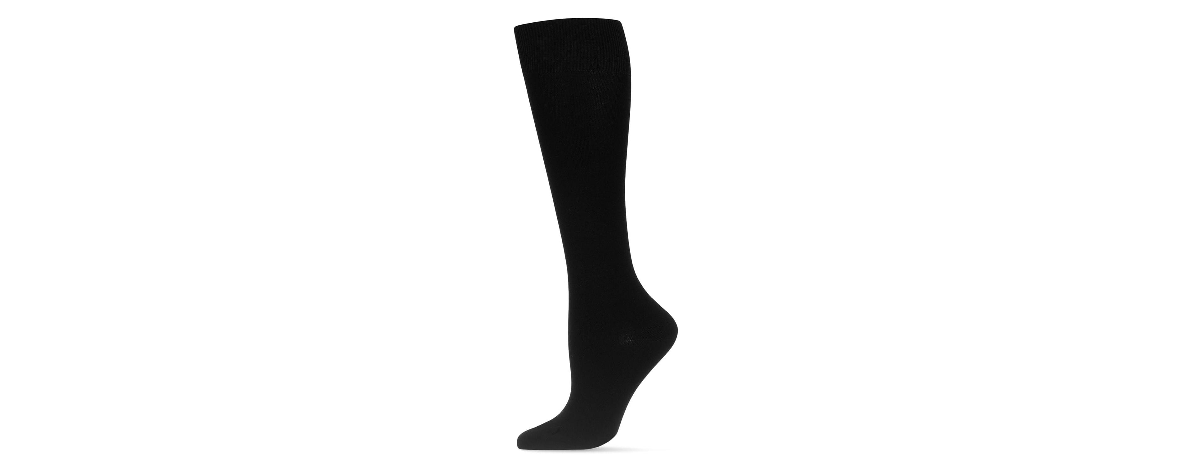 MeMoi Women's Basic Mercerized Cotton Blend Knee High Socks