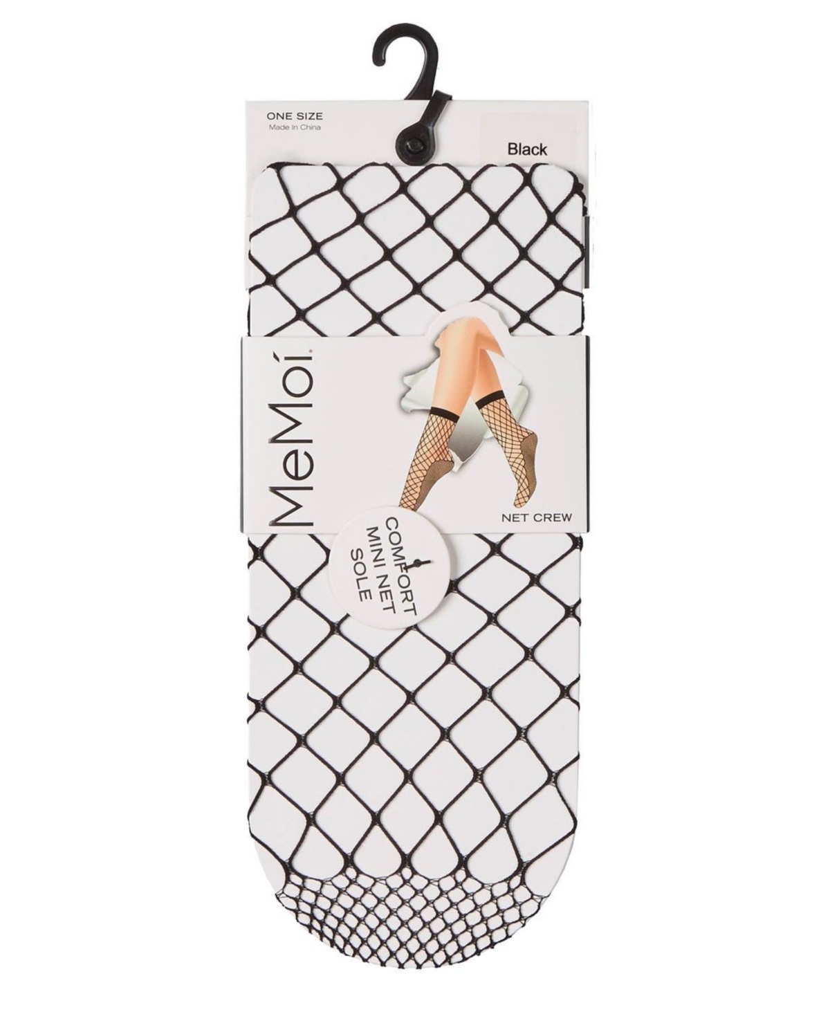 MeMoi Women's Nothing But Net Fishnet Anklet Socks
