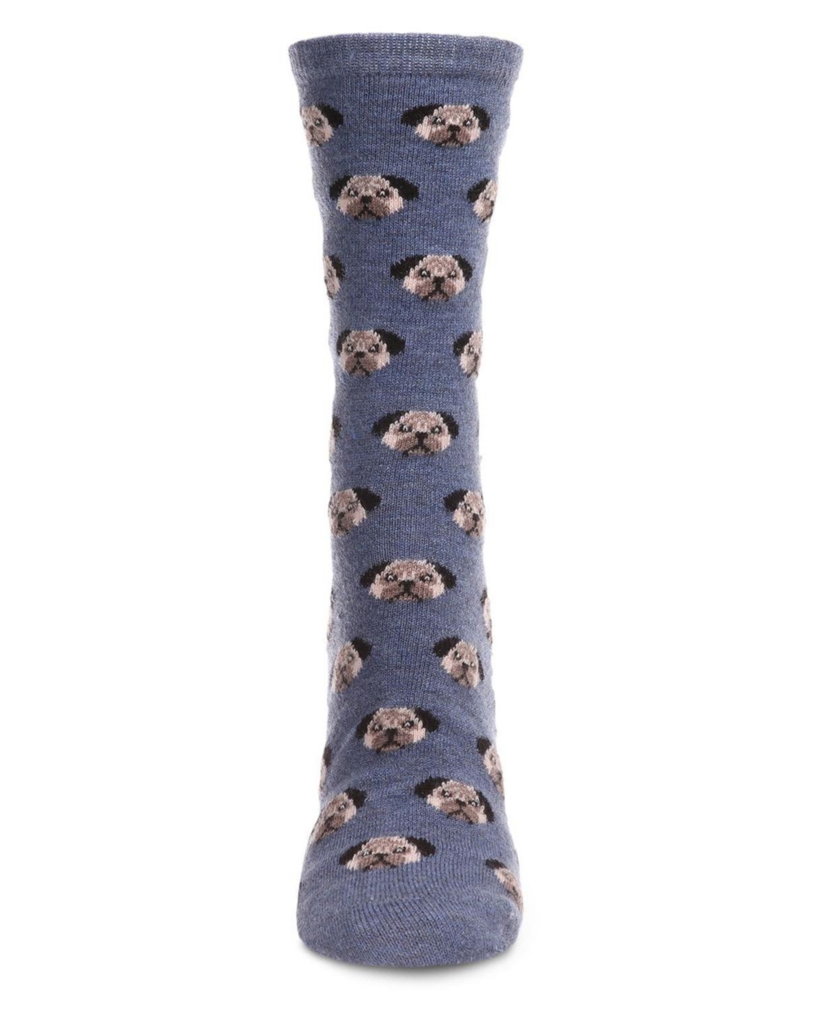 MeMoi Women's Soft Pretty Puppy Dog Face Cashmere Blend Crew Socks