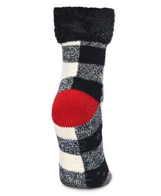 Buffalo Check Plush Cabin Socks