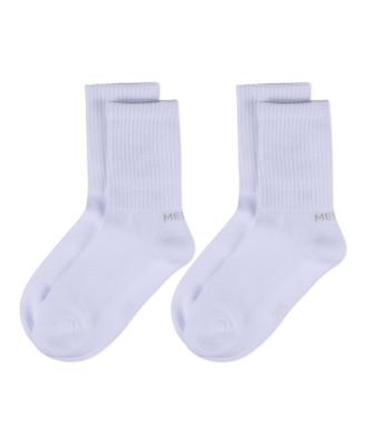 Women's 2 Pair Pack Thin Ribbed Crew Socks