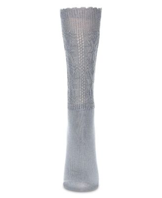 Women's Delicate Flake Embroidered Crew Socks
