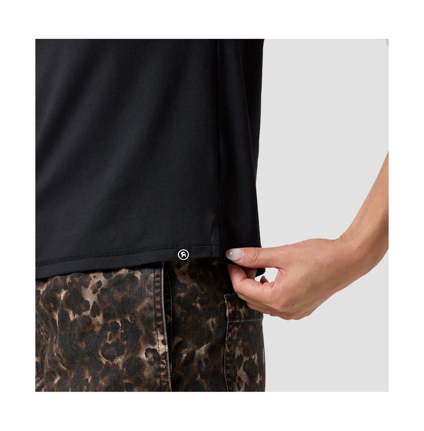 Женский топ Backcountry Destination Crew Top Short-Sleeve Performance, цвет: Чёрный — фото 4