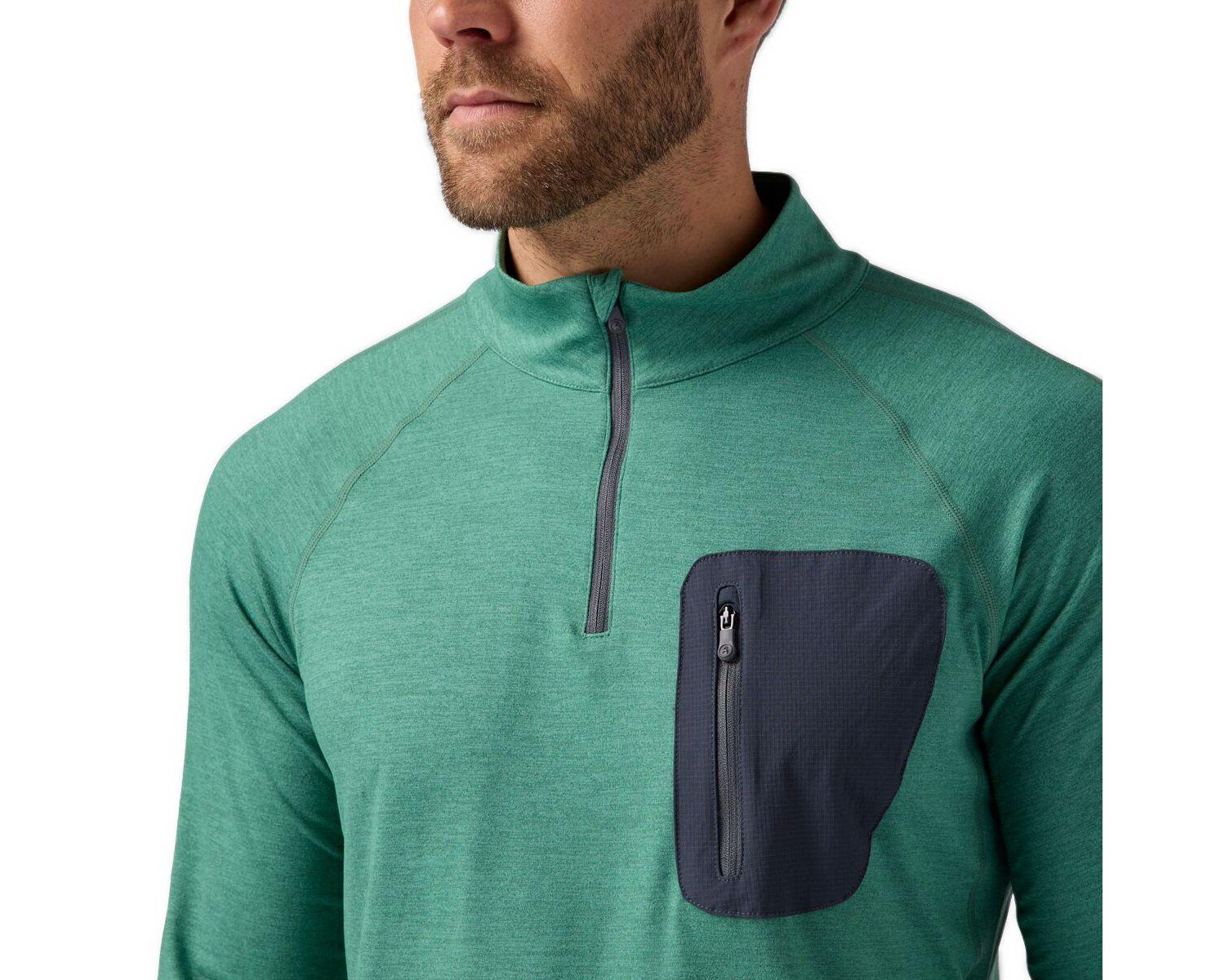 Men's Destination 1/4-Zip Top Performance Shirts Long Sleeve