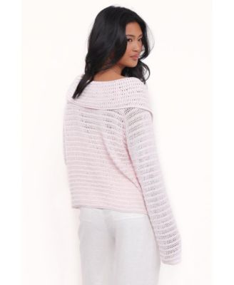 Women's Lyra Large Collar Cardigan - White