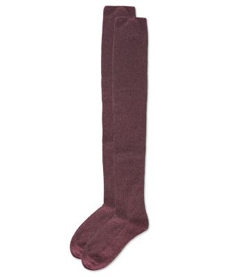Women's Textured Tone Over The Knee Cotton Blend Warm Sock