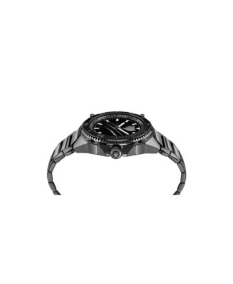 Men's Thunder Force 3 Hand Quartz IP Black Bracelet Watch, 47mm