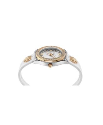 Women's Eclipse 3 Hand Quartz White Silicone Strap Watch, 36mm