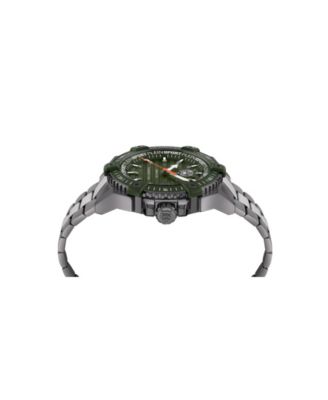 Men's Urban Pulse 3 Hand Date Quartz IP Gunmetal Bracelet Watch, 47mm