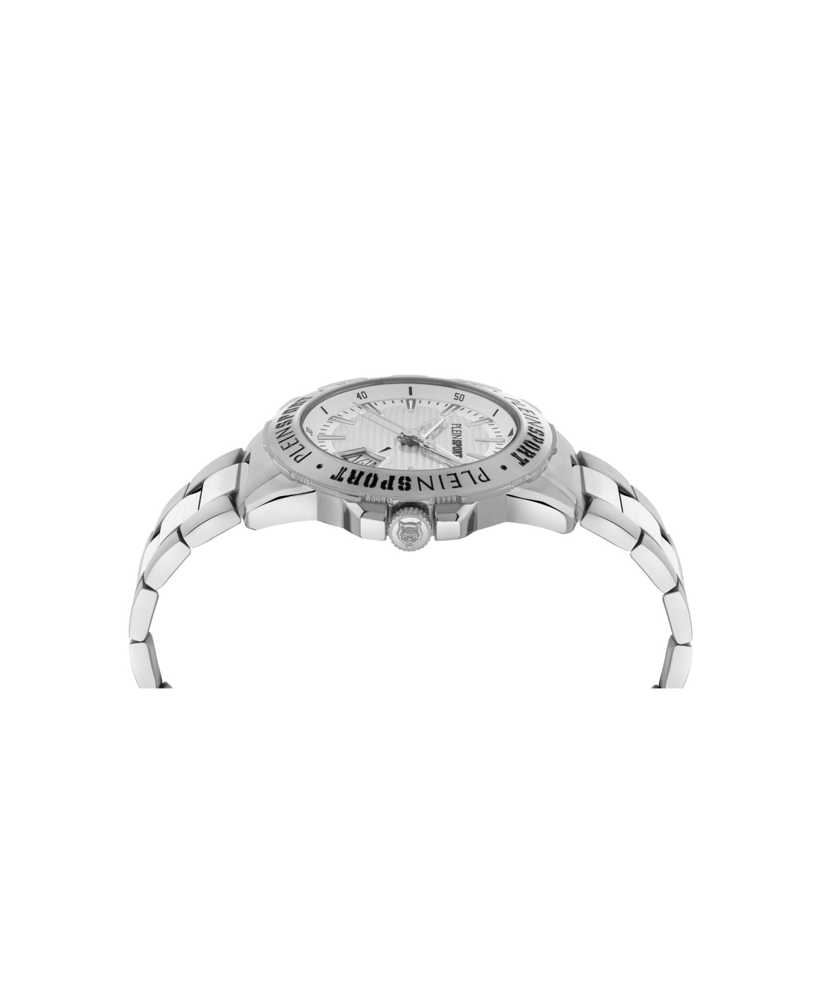 Plein Sport Mens Rampage 3 Hand Date Quartz Stainless steel Bracelet 44MM
