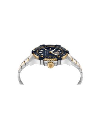 Men's Urban Pulse 3 Hand Date Quartz Two Tone Bracelet Watch, 47mm