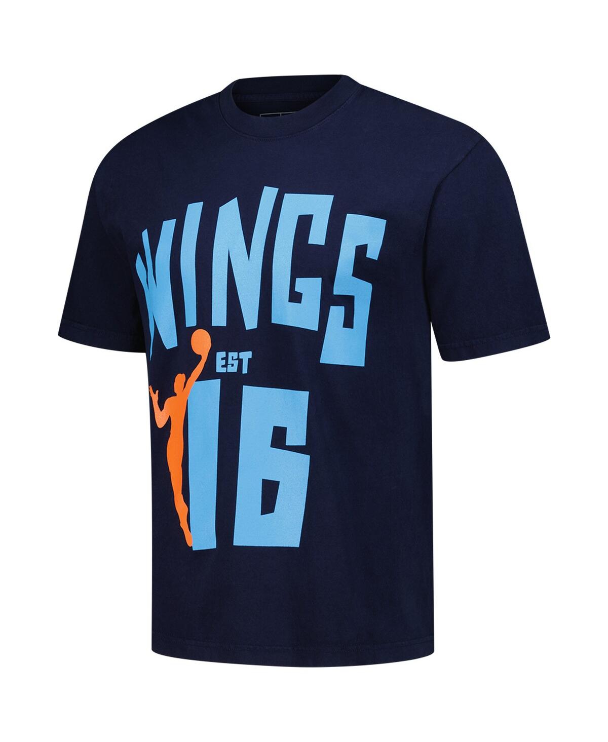 Playa Society Men's And Women's Blue Dallas Wings Established 2016 Premium T-shirt In Blue