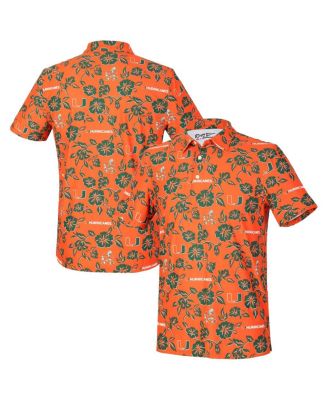 Reyn Spooner - Men's Orange Miami Hurricanes Pua Performance Polo Shirt