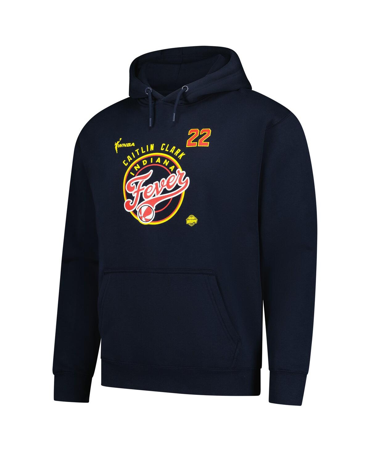 Stitches Men's And Women's Caitlin Clark Navy Indiana Fever Dynasty Apparel Player Team Logo Hoodie In Blue