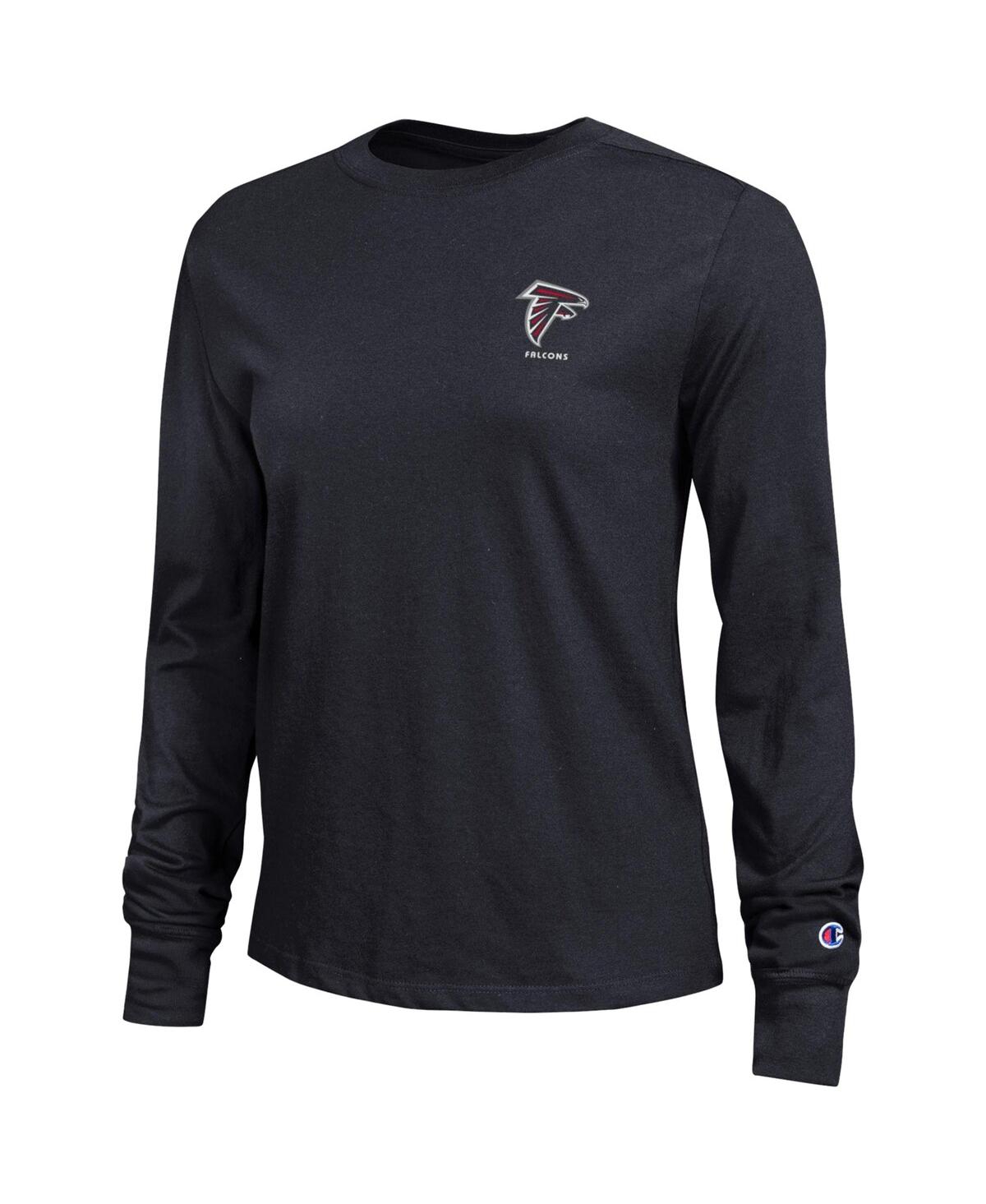 Champion Women's Black Atlanta Falcons Core Long-sleeve T-shirt In Black