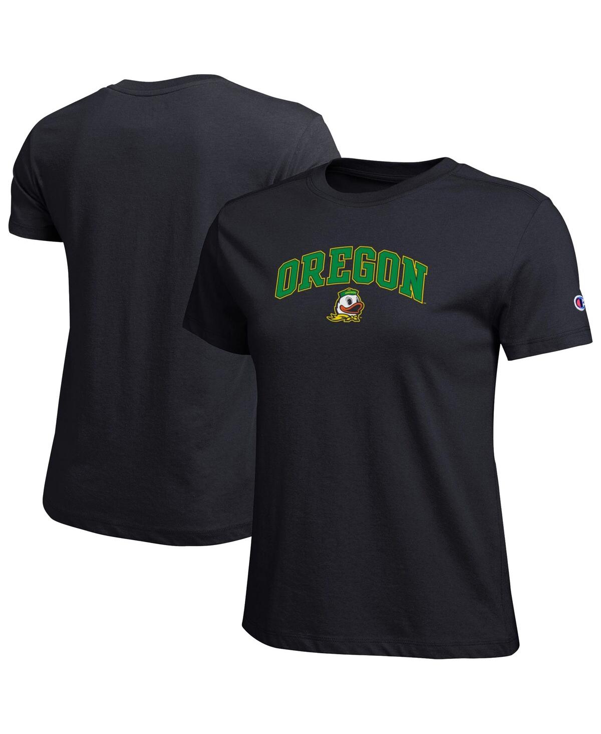 Champion Women's Black Oregon Ducks Arched Over Logo T-Shirt