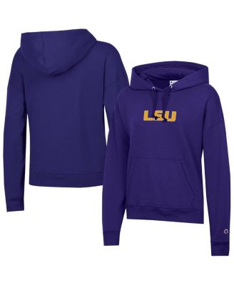 Champion - Women's Purple LSU Tigers Powerblend Fleece Hoodie
