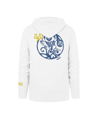 Men's White Los Angeles Chargers La Familia Headline Pullover Hoodie