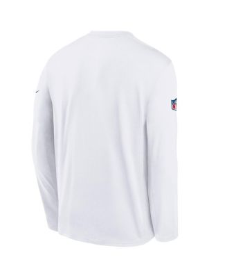 Big Boys and Girls White Buffalo Bills 2025 Rivalries Collection Sideline Legend Dri-FIT Long Sleeve T-Shirt