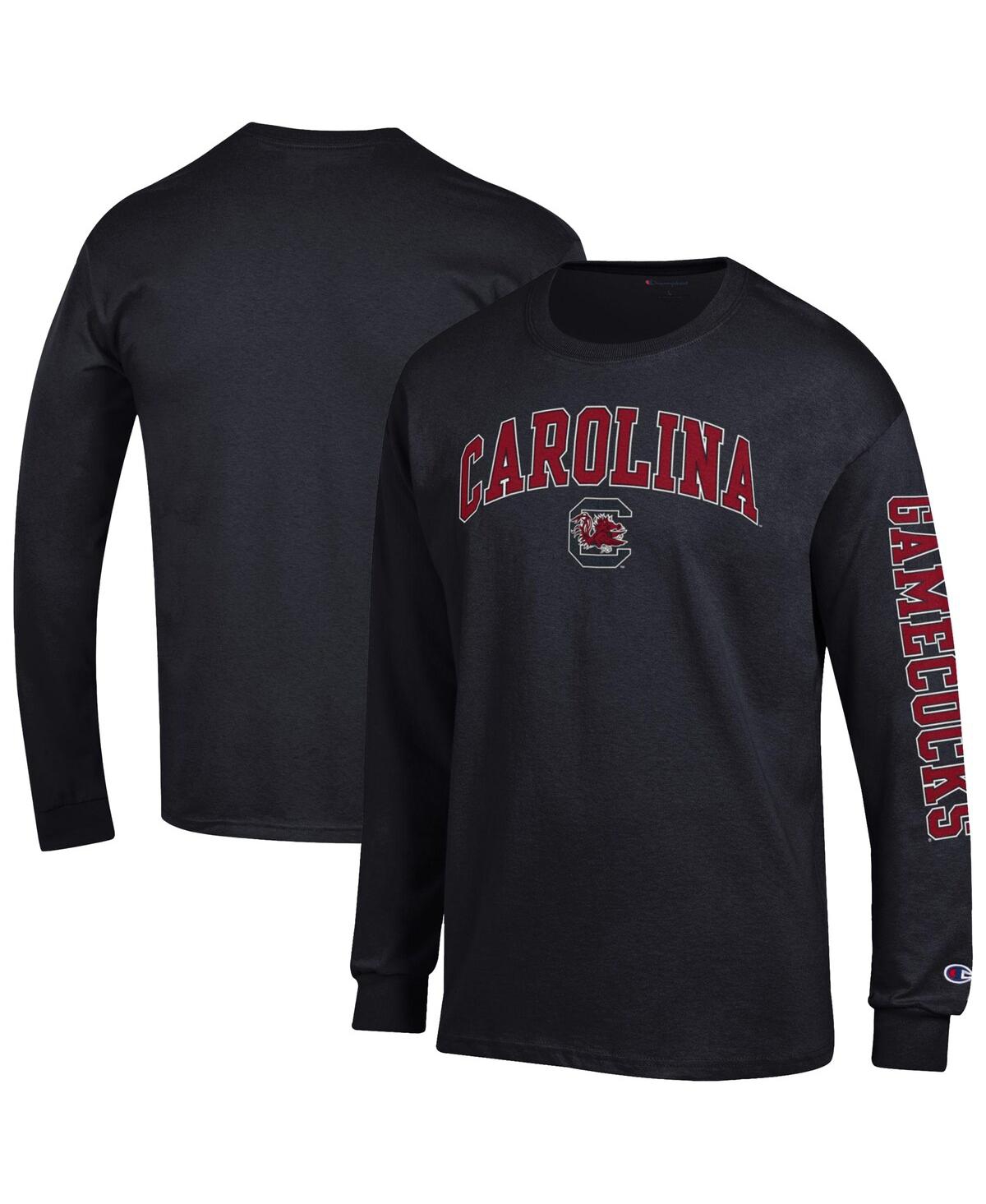 Champion Men's Black South Carolina Gamecocks Arch Over Logo 2-Hit Long Sleeve T-Shirt - Black