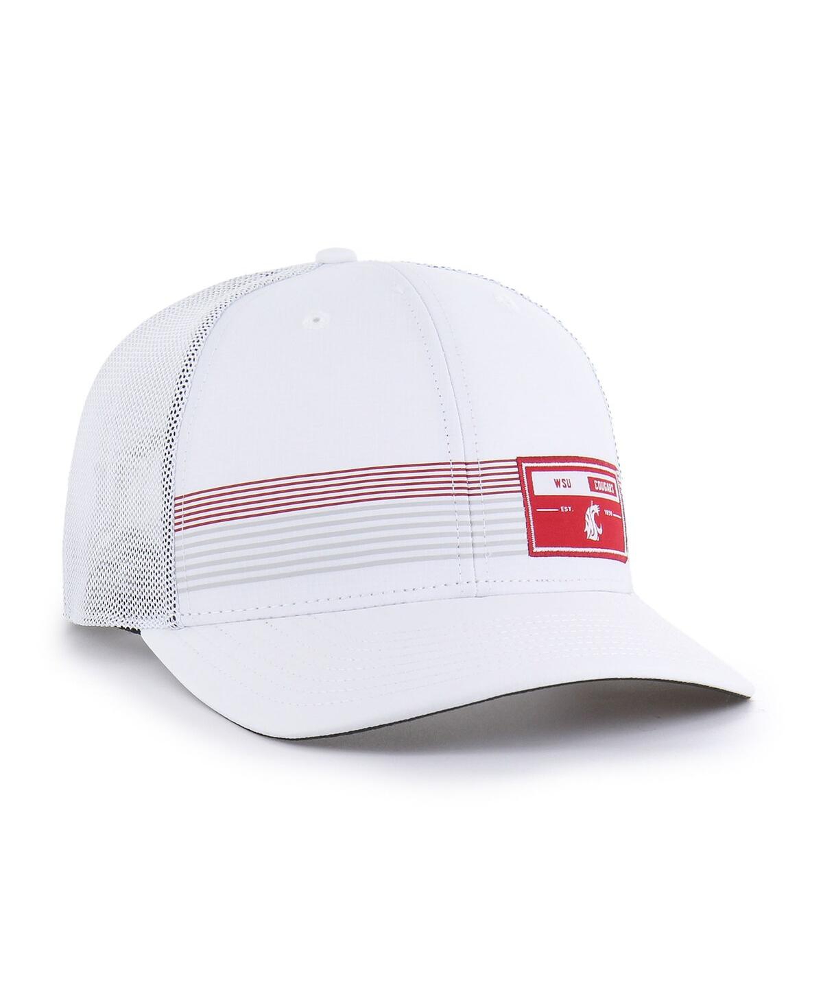 47 Brand Men's White Cincinnati Reds Rangefinder Brrr Trucker Adjustable Hat In White