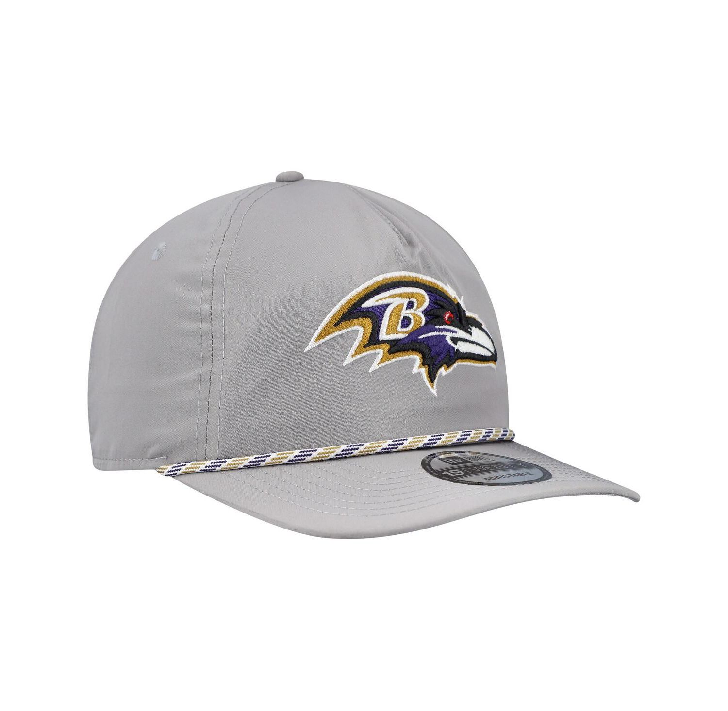 Men's Gray Baltimore Ravens Rope 19TWENTY Hat
