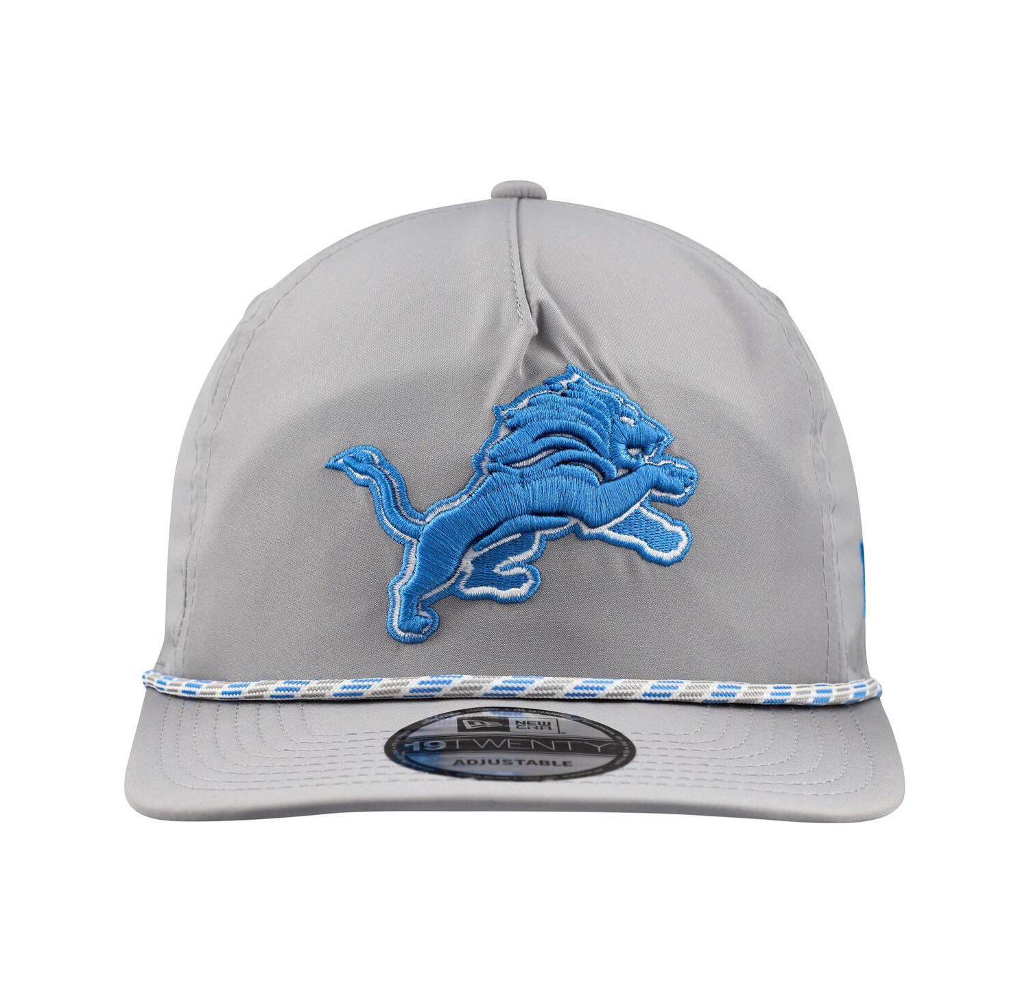 Men's Silver Detroit Lions Rope 19TWENTY Hat