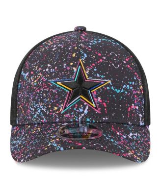 Big Boys and Girls Black Dallas Cowboys 2025 NFL Crucial Catch 9FORTY Adjustable Hat