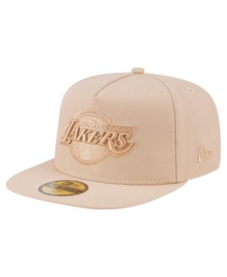 New Era - Men's Khaki Los Angeles Lakers Color Pack A-Frame 59FIFTY Fitted Hat