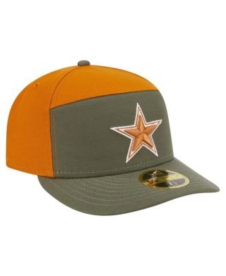 Men's Olive/Brown Dallas Cowboys 2-Tone Color Pack Split Panel 59FIFTY Fitted Hat