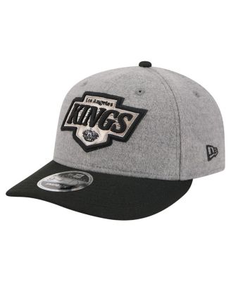 Men's Gray/Black Los Angeles Kings Wool Pin Low Profile 9FIFTY Snapback Hat