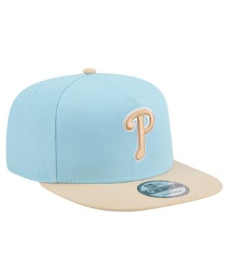 Men's Light Blue/Light Beige Philadelphia Phillies Color Pack A-Frame 9FIFTY Snapback Hat